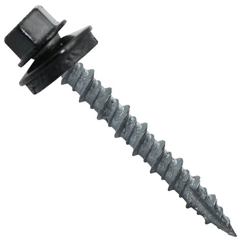 10 x 1 hex head black sheet metal screw|sheet metal screws 1 inch.